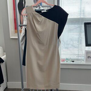 Calvin Klein Flutter Sleeve Sheath